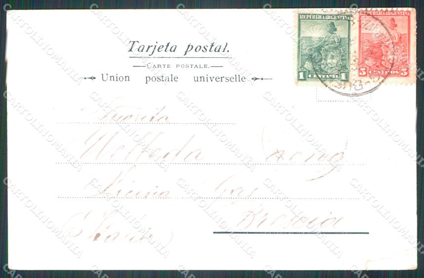 Argentina Buenos Aires Paeque Palermo CORNER CREASED postcard XP1132 – retro