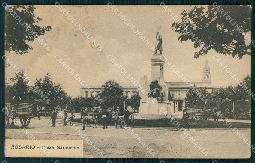 Argentina Rosario Plaza Sarmiento postcard XP1147 – fronte