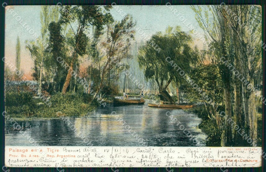 Argentina Buenos Aires Tigre postcard XP1162 – fronte