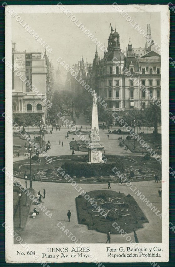 Argentina Buenos Aires Avenida de Mayo RPPC postcard XP1177 – fronte