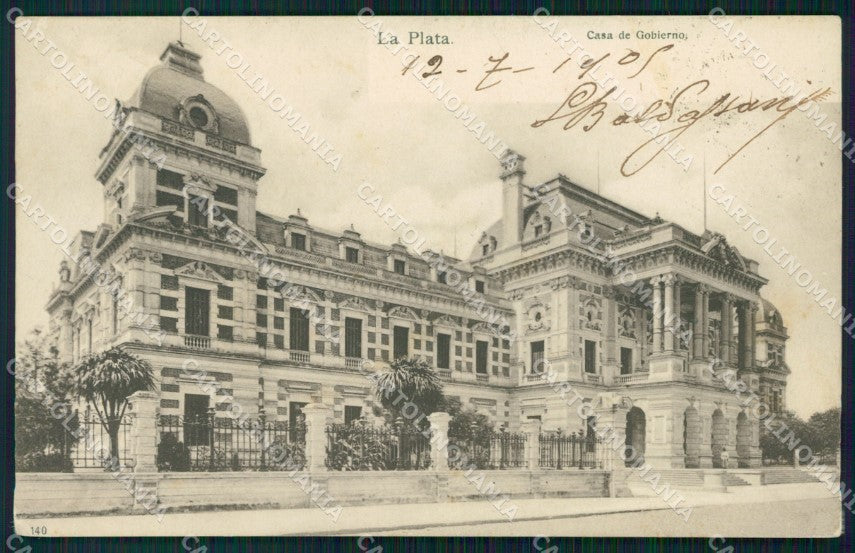 Argentina La Plata Casa de Gobierno postcard XP1179 – fronte