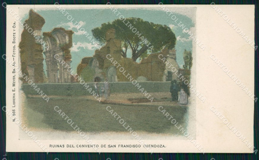Argentina Mendoza Ruinas Convento San Francisco postcard XP1191 – fronte
