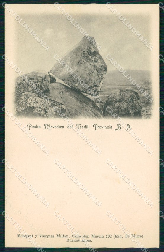 Argentina Sierra del Tandil Pietra Movediza postcard XP1193 – fronte