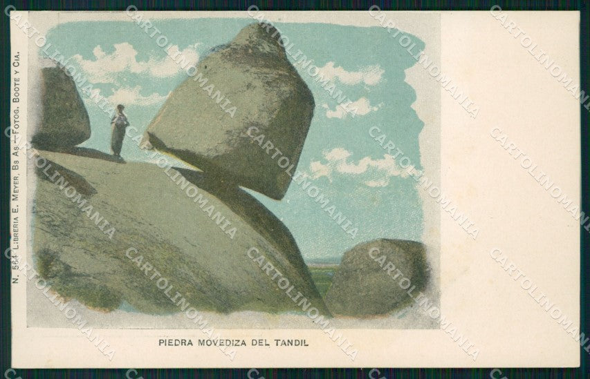 Argentina Sierra del Tandil Pietra Movediza postcard XP1196 – fronte