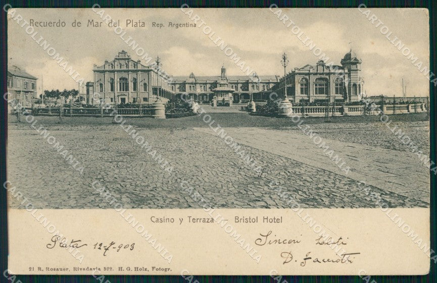 Argentina Mar del Plata Bristol Hotel postcard XP1197 – fronte