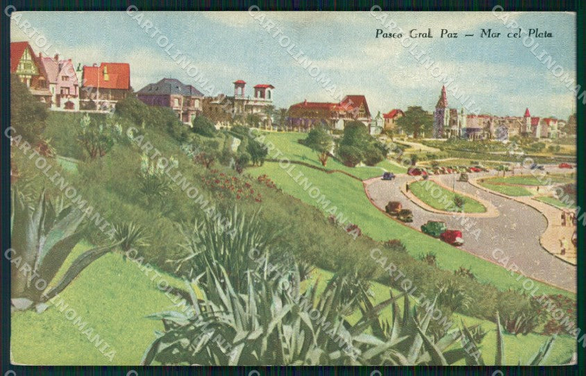 Argentina Mar del Plata Paseo Gral Paz postcard XP1204 – fronte