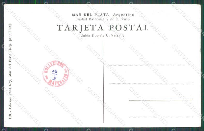 Argentina Mar del Plata Paseo Gral Paz postcard XP1204 – retro