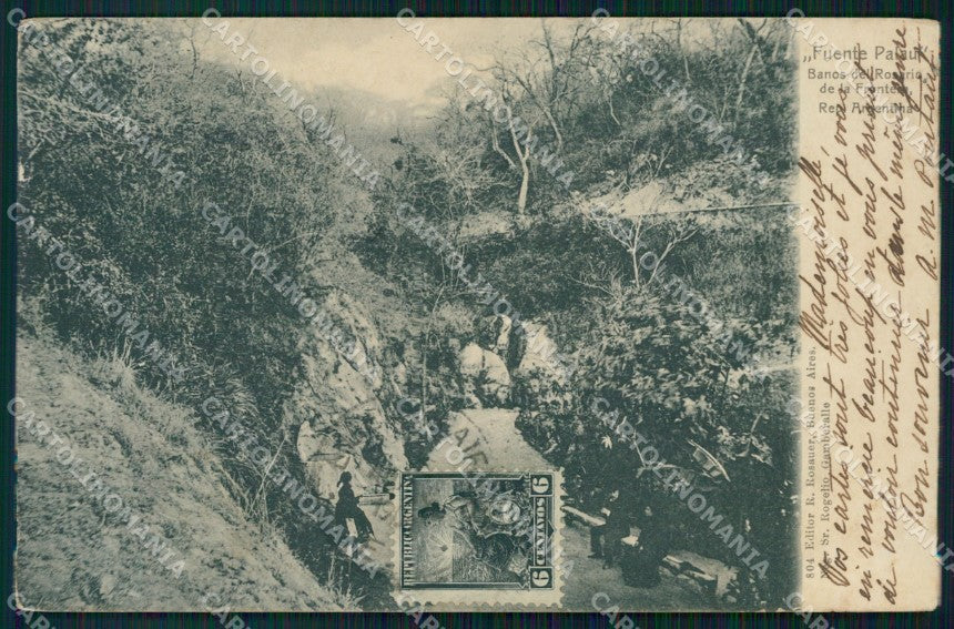 Argentina Rosario de la Frontera Fuente CORNER CREASED postcard XP1207 – fronte