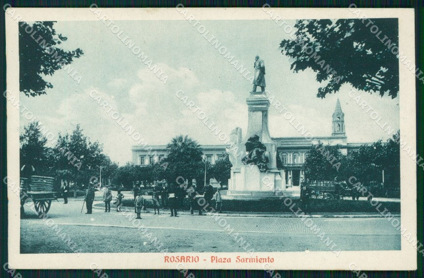 Argentina Rosario Plaza Sarmiento postcard XP1208 – fronte