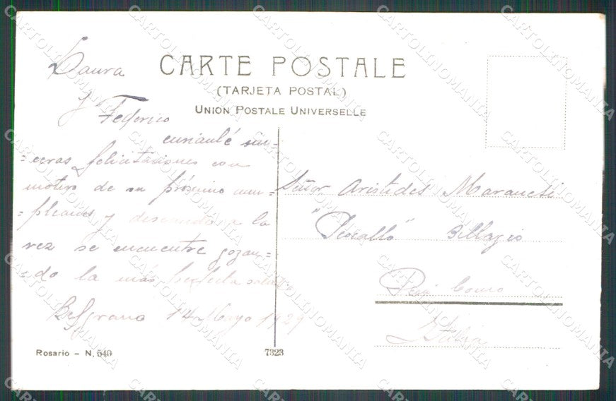 Argentina Rosario Plaza Sarmiento postcard XP1208 – retro
