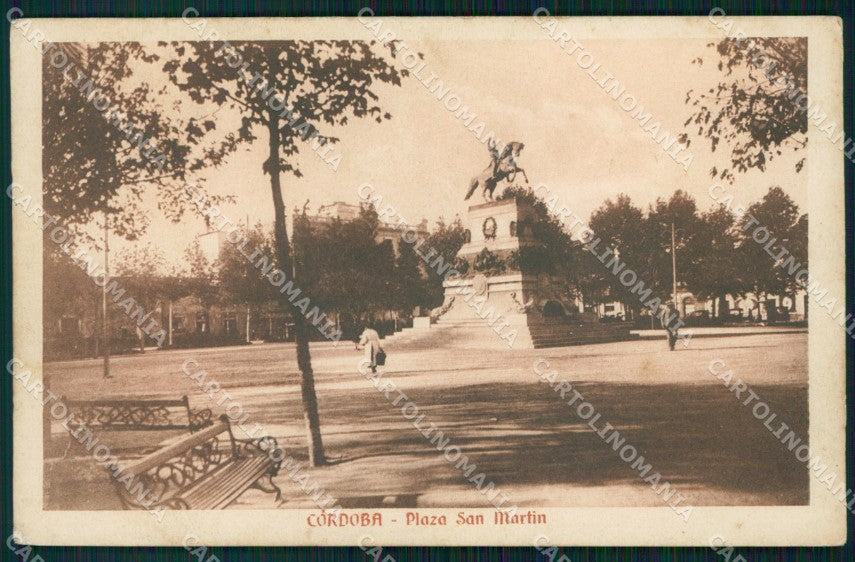 Argentina Cordoba Plaza San Martin postcard XP1210 – fronte