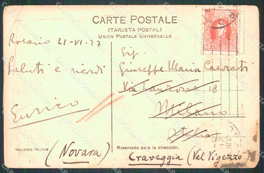 Argentina Rosario Casa Espana CORNER CREASED postcard XP1214 – retro