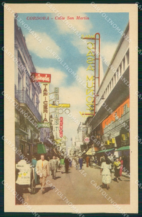 Argentina Cordoba Calle San Martin postcard XP1218 – fronte