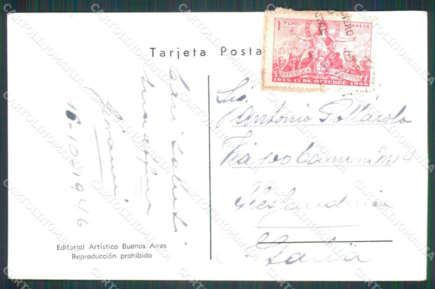 Argentina Rosario Plaza 25 de Mayo postcard XP1223 – retro