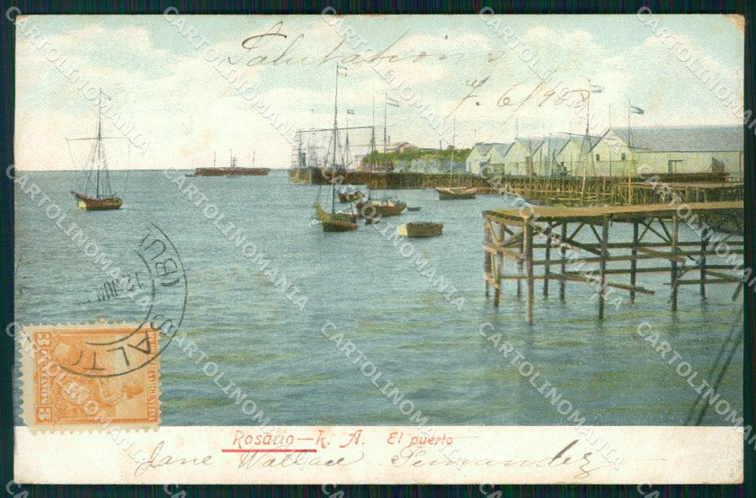 Argentina Rosario Puerto postcard XP1230 – fronte