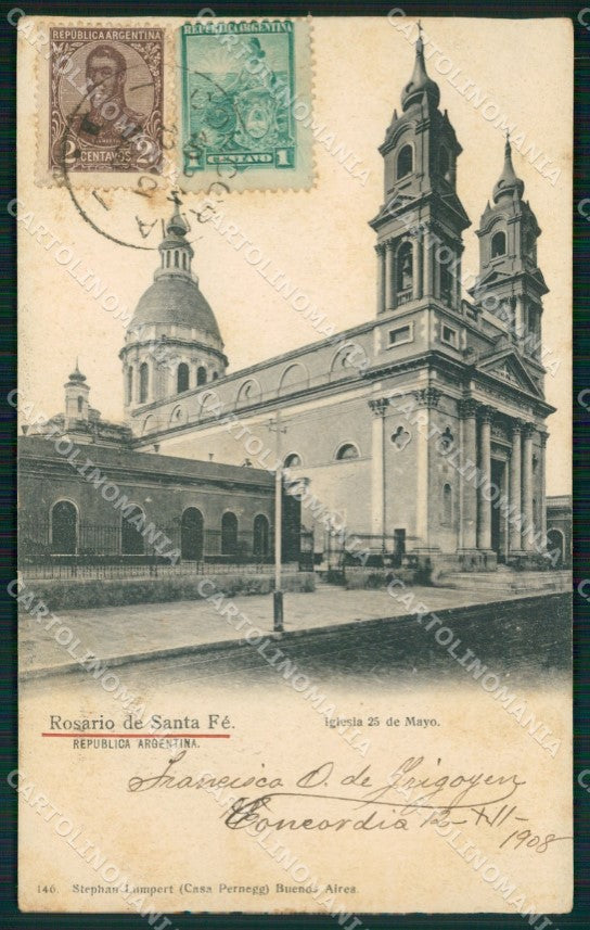 Argentina Rosario Catedral postcard XP1232 – fronte