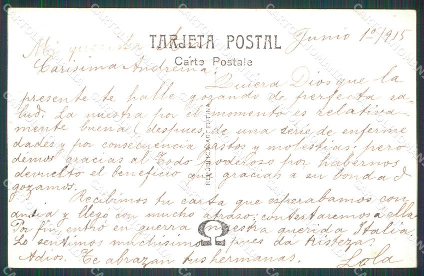 Argentina La Cumbre Cordillera RPPC postcard XP1236 – retro