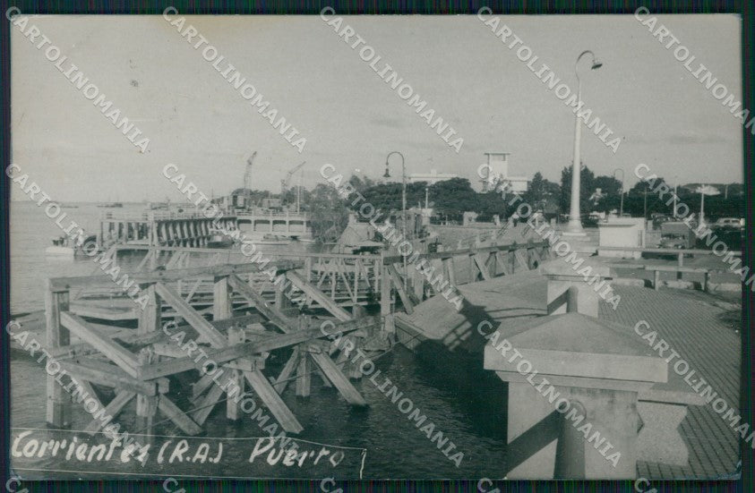 Argentina Corrientes Puerto RPPC postcard XP1242 – fronte