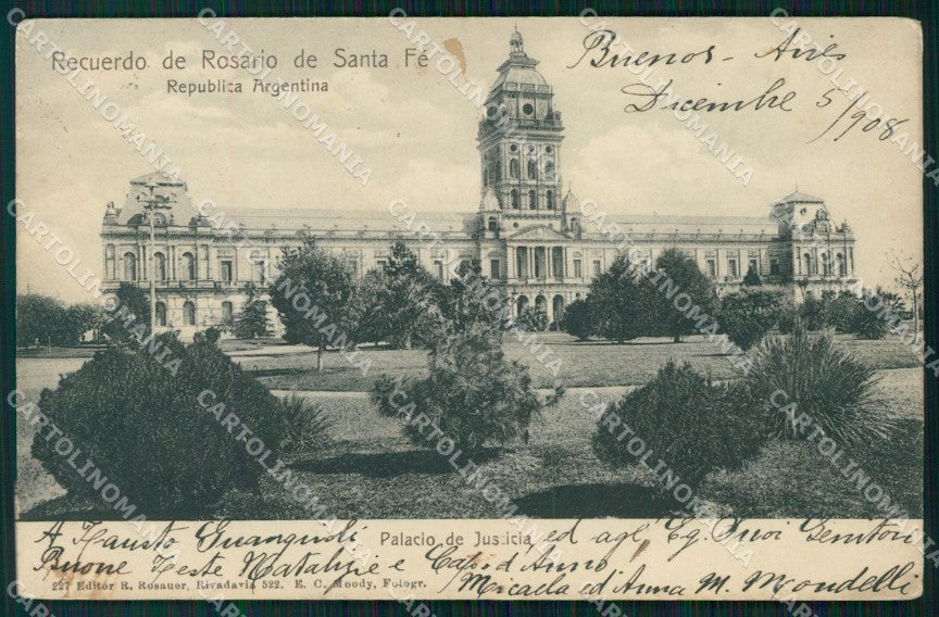 Argentina Rosario Palacio de Justicia postcard XP1245 – fronte