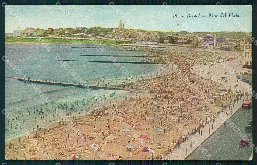 Argentina Mar del Plata Playa Bristol postcard XP1251 – fronte