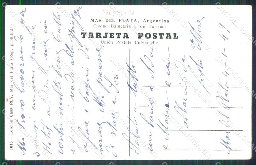 Argentina Mar del Plata Playa Bristol postcard XP1251 – retro