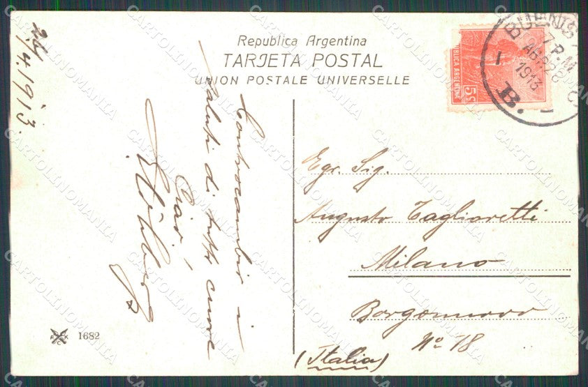 Argentina Monteros Arroyo del Tejar Rio Romano postcard XP1252 – retro