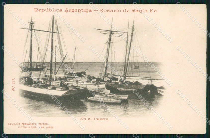 Argentina Rosario En el Puerto postcard XP1256 – fronte