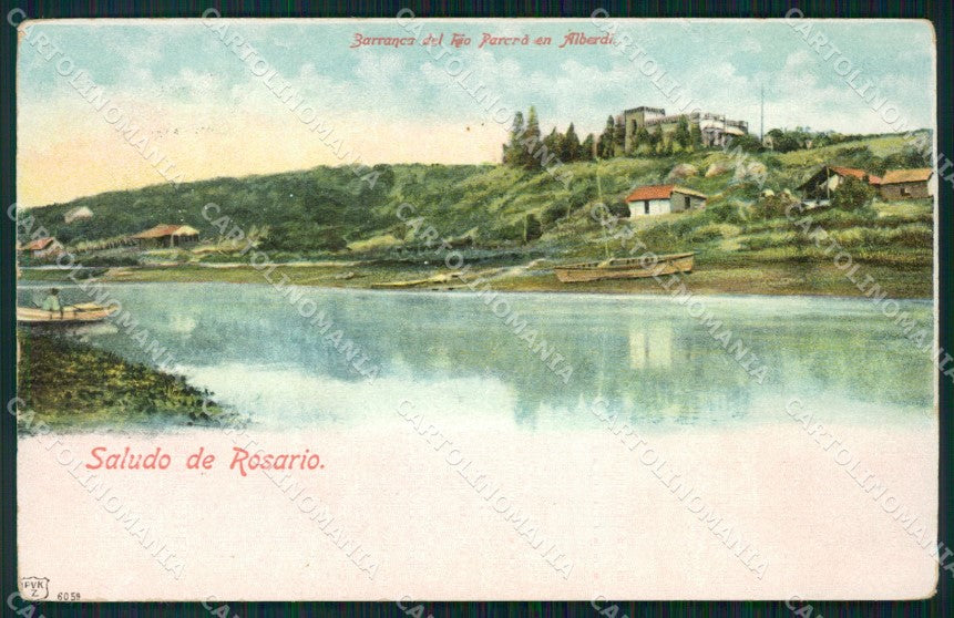 Argentina Rosario Barranca del Rio Parana en Alberdi postcard XP1258 – fronte