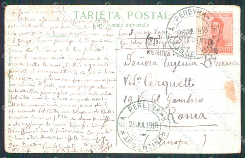 Argentina Types Ethnic Un Gaucho CORNER CREASED postcard XP1260 – retro