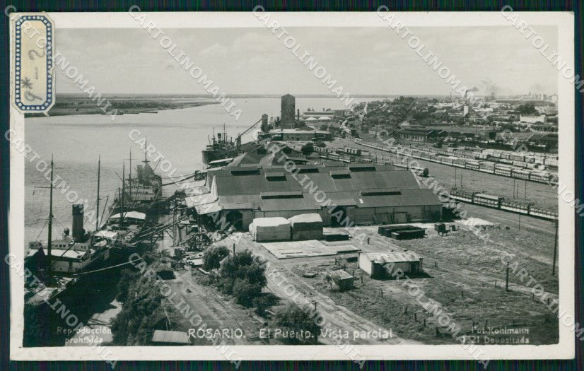 Argentina Rosario El Puerto RPPC postcard XP1263 – fronte