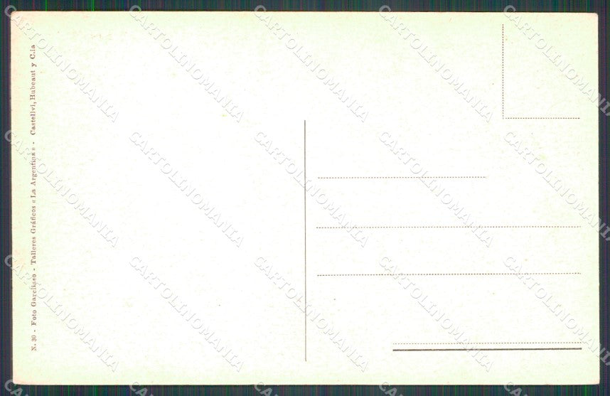 Argentina Santa Fe Plaza Espana postcard XP1278 – retro