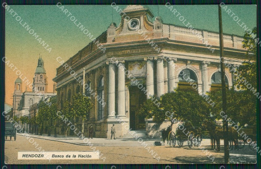 Argentina Mendoza Banco de la Nacion postcard XP1284 – fronte