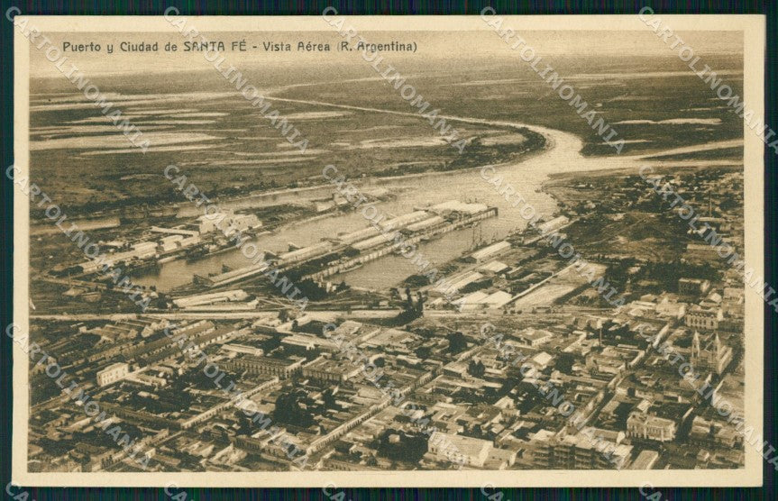 Argentina Santa Fe Vista Aerea postcard XP1290 – fronte