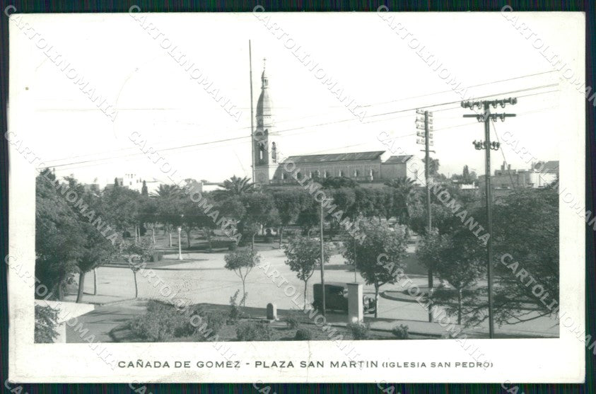 Argentina Canada de Gomez Plaza San Martin RPPC postcard XP1294 – fronte