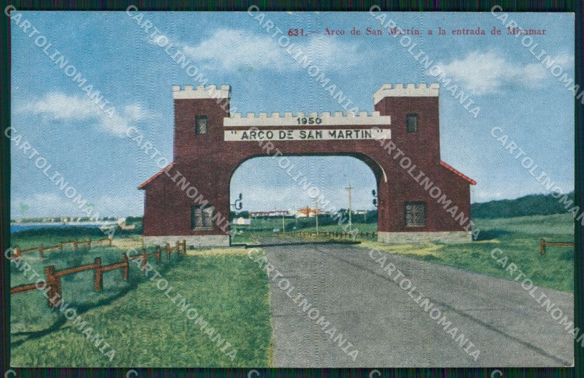 Argentina Miramar Arco de San Martin postcard XP1300 – fronte