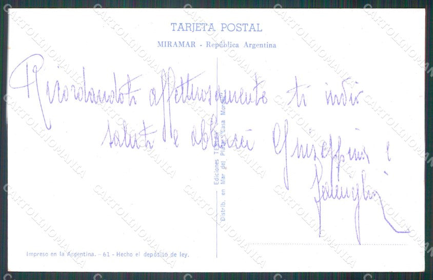 Argentina Miramar Arco de San Martin postcard XP1300 – retro