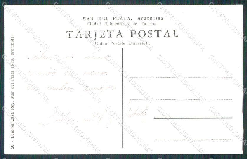 Argentina Mar del Plata Camino Costanero postcard XP1304 – retro
