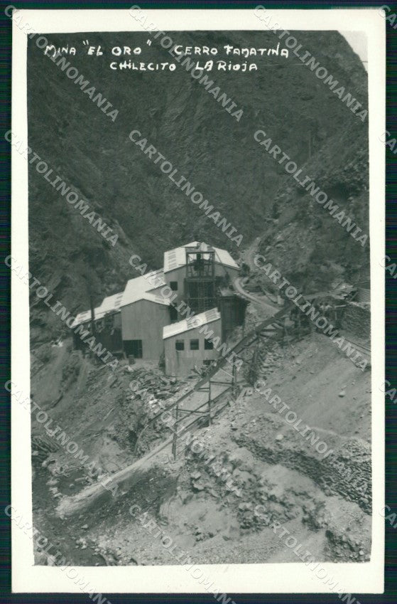 Argentina Chilecito La Roja Mina El Oro Roja RPPC WHITE BACK postcard XP1307 – fronte