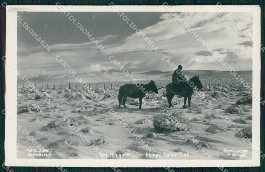 Argentina Pampa Collon Cura RPPC WHITE BACK postcard XP1308 – fronte
