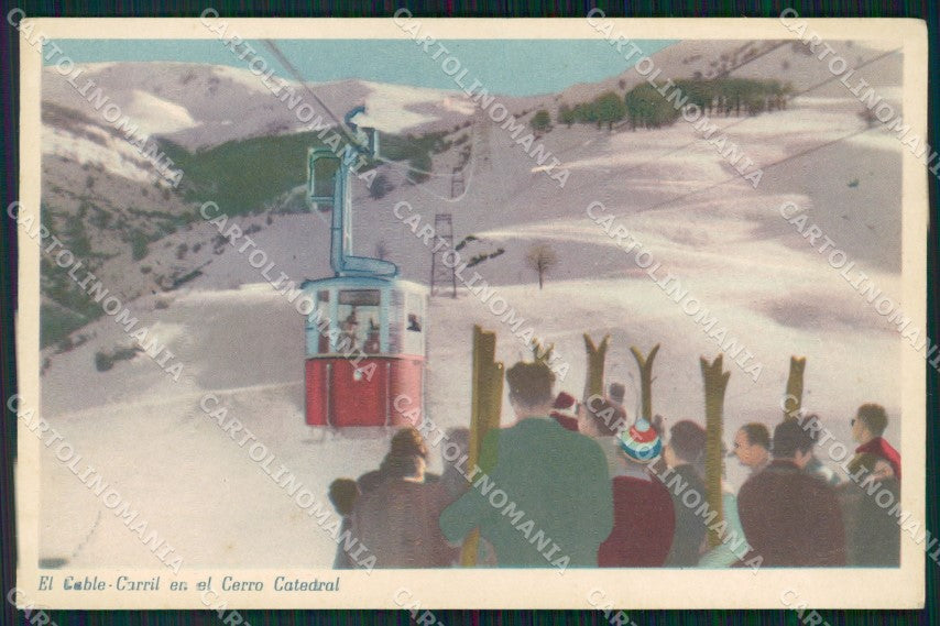 Argentina Cerro Catedral Patagonia Cable Carril postcard XP1315 – fronte