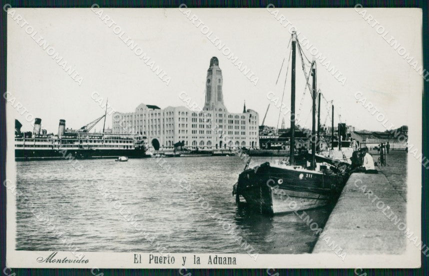 Uruguay Montevideo El Puerto RPPC postcard XP1320 – fronte