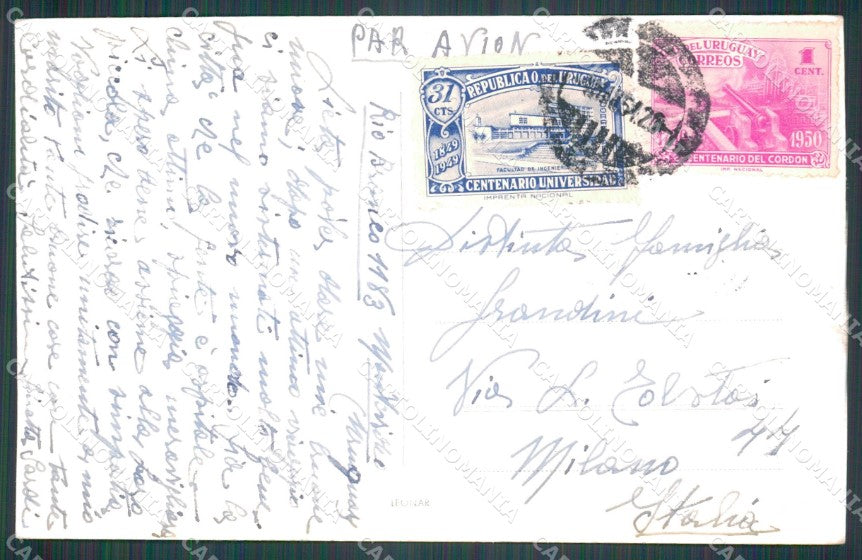 Uruguay Montevideo El Puerto RPPC postcard XP1320 – retro