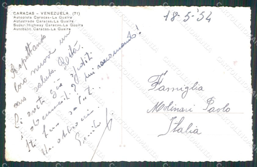 Venezuela Caracas La Guaira RPPC postcard XP1323 – retro