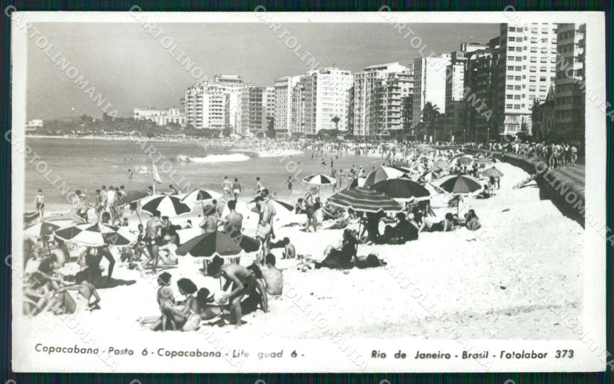 Brazil Rio de Janeiro Copacabana RPPC postcard XP1326 – fronte