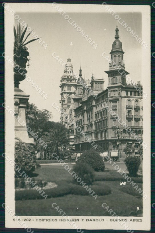 Argentina Buenos Aires Edificio Heinlein RPPC ABRADED postcard XP1337 – fronte