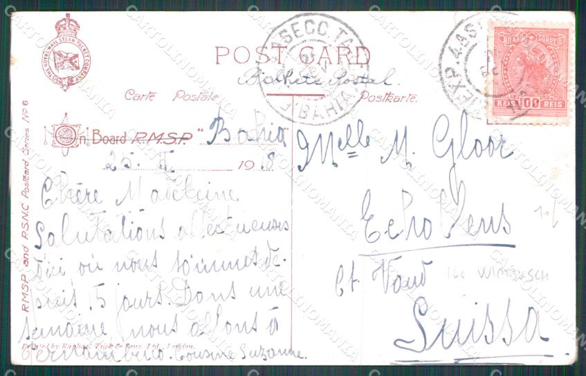 Brazil Rio de Janeiro Nictheroy Tuck serie 8 postcard XP1344 – retro