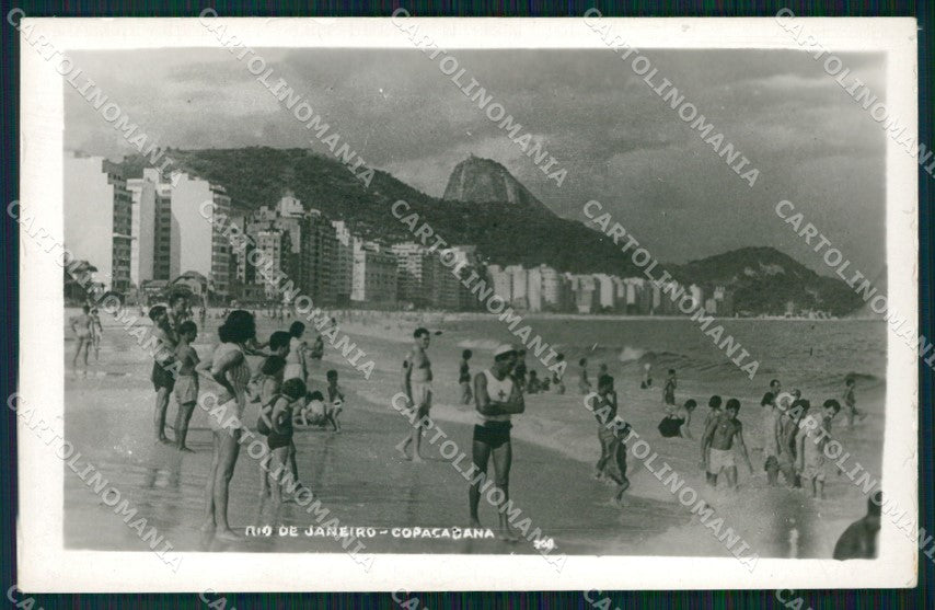 Brazil Rio de Janeiro Copacabana RPPC postcard XP1345 – fronte