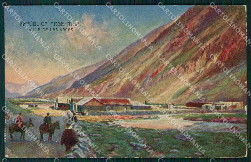Argentina Valle de las Vacas Da Buenos Aires a Valparaiso postcard XP1348 – fronte
