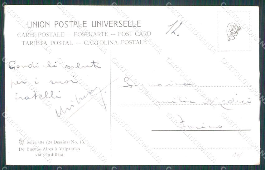 Argentina Posada de las Cuevas Da Buenos Aires a Valparaiso postcard XP1350 – retro