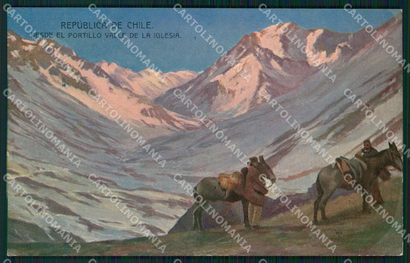 Chile Valle de la Iglesia Da Buenos Aires a Valparaiso postcard XP1354 – fronte